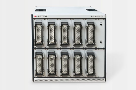 WK 260 RMC mit robustem 19“-Gehäuse für den Einsatz in der Bahnindustrie